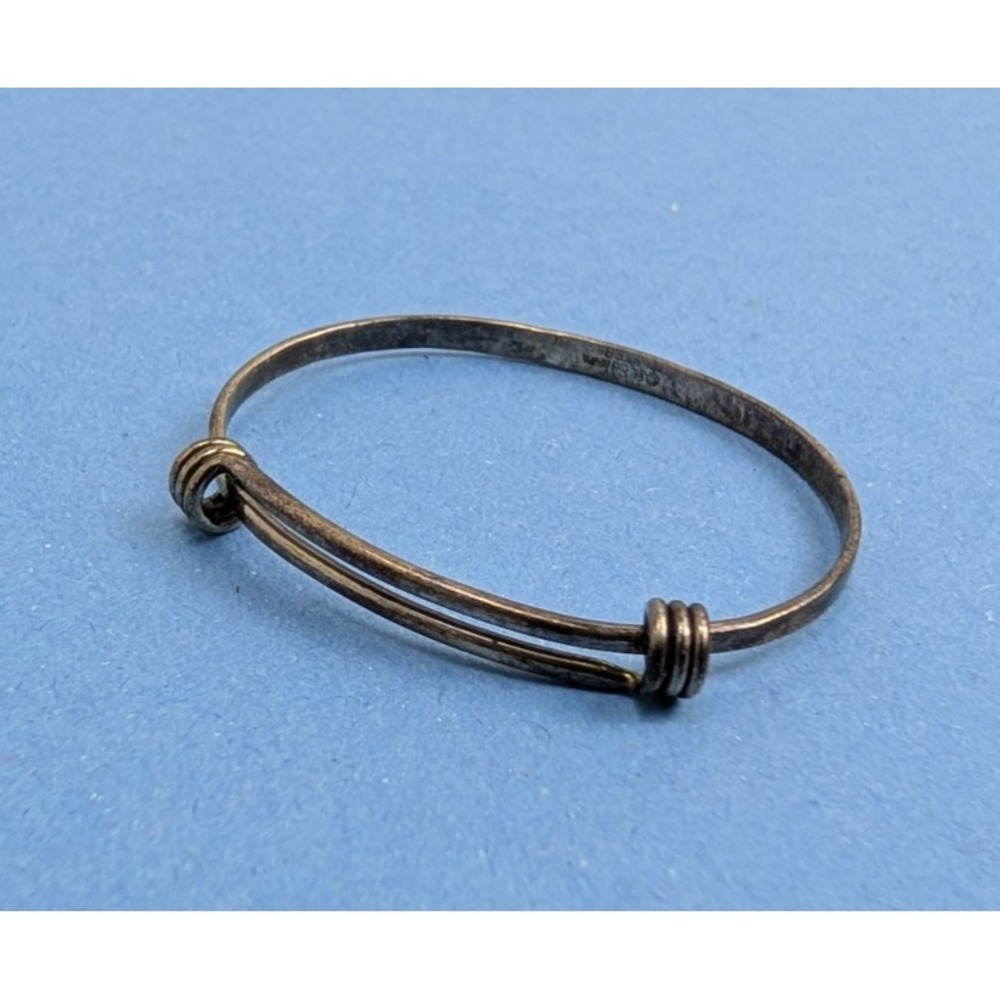 Vintage Ed Levin 925 Sterling Silver Slide Bangle Bracelet